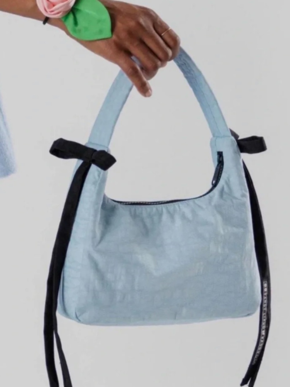 BAGGU X SANDY LIANG Baby Blue Nylon Shoulder Bag NWOT